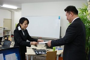 入社式